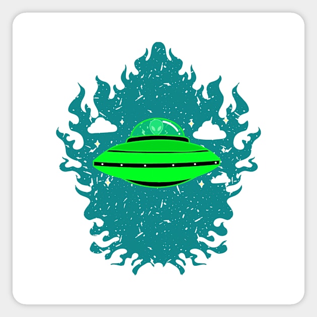 ALIEN Invasion Sticker by SartorisArt1